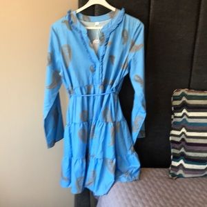 Cute Shirt Dress NWT - Belted Waist. Paisley Print. Never worn